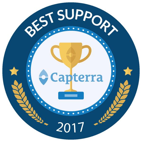 Capterra customer support badge