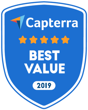 Capterra value for money badge