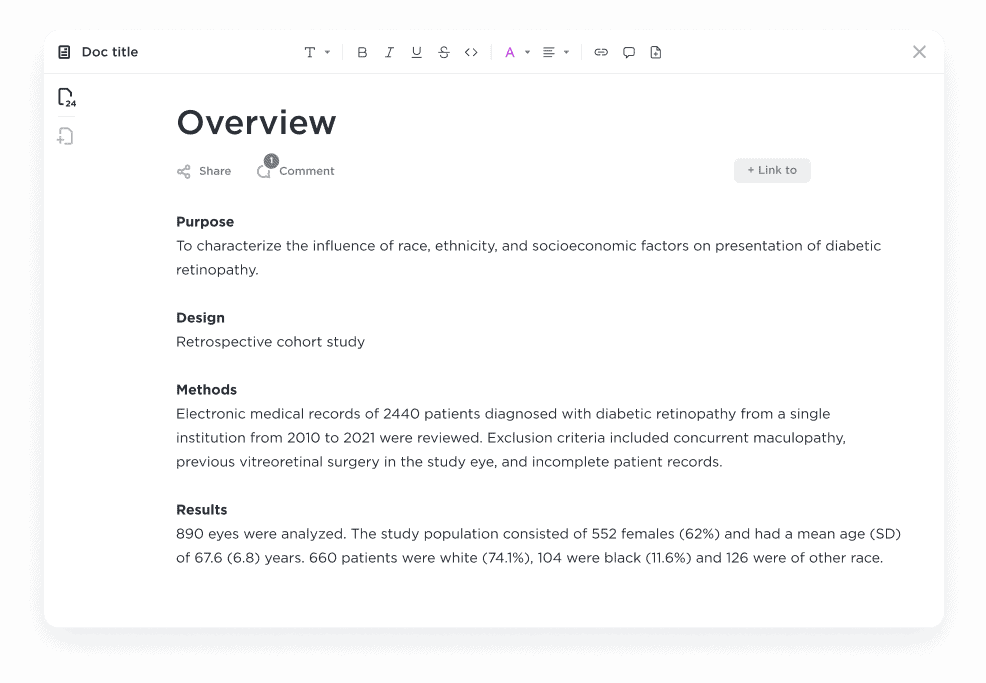 Organize documents and experimental data.