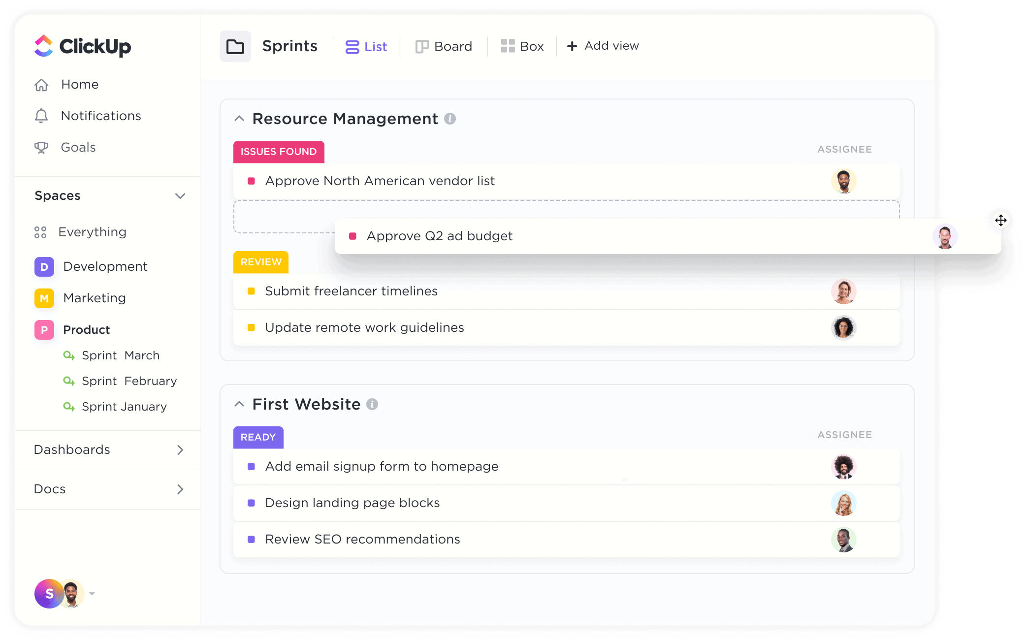 Tasks & Checklists